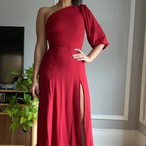 Reformation red dress size 0